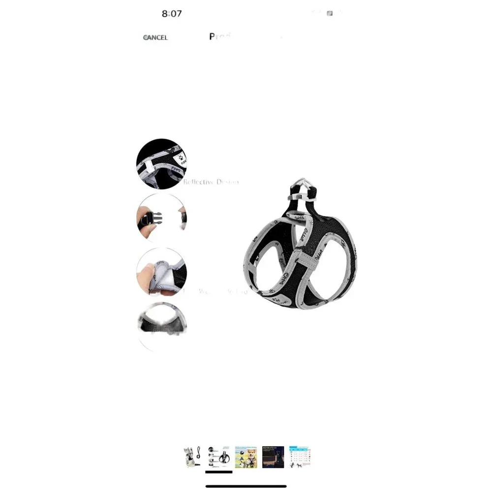 Supet Cat Harness and Leash Set for Walking Cat and Small Dog Harness Soft Mesh